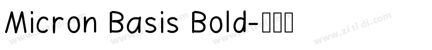 Micron Basis Bold字体转换